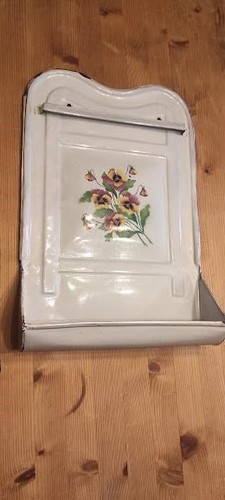 Antikes emaille kellenblech - emaille,