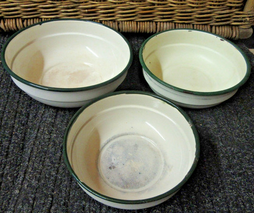 Emaille schüssel chabby - emaille,